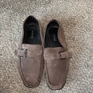 Alfani Men's Taupe Loafers with Buckle